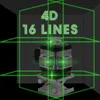 4D 16řádkový laserový vodováha Zelený 360º otočný Náhled obrázku produktu 11