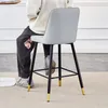Lot de 2 tabourets de bar, 100 cm, cuirPolyuréthanegris Voir les images du produit 4