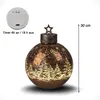 formano Deko-Kugel Frosty Braun 30cm mit LED Licht Timer Produktbild-Vorschau 4