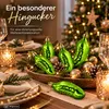 Weihnachtskugel Gurke 4er Set Christbaumschmuck Grün Produktbild-Vorschau 6