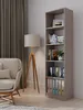 Schmales Bücherregal RAUNO – 50 cm, grau Produktbild-Vorschau 2