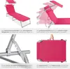 tectake® 2er Set Gartenliege Chloé klappbar 190 x 68 x 65 Produktbild-Vorschau 4