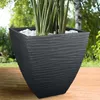 Blumentopf 39cm Pflanzkübel 36L Grau Kunststoff Pflanztopf Produktbild-Vorschau 7