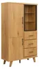 FineBuy Hochschrank MDF 188cm Eiche Groß Türen und Produktbild-Vorschau 6