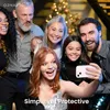 A group of people taking a selfie with a smartphone during a festive occasion. Produktbild-Vorschau