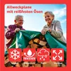 3x4m Schutzplane wasserdicht - 150 g/m² grün, mit Ösen - Produktbild-Vorschau 2