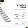 L-Profil flexibel biegbar Edelstahl Fliesenschiene V2A, Produktbild-Vorschau 3