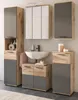 Bad Unterschrank "Tomaso" in Eiche und grau Kommode 37 x 87 Produktbild-Vorschau 7