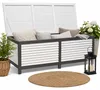 Mucola Auflagenbox Holz Kissentruhe Auflagen Kissenbox 140 Produktbild-Vorschau 1