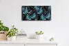 Wandbild Leinwand Bilder mit Uhr Quarz 60x30 Aquarell Produktbild-Vorschau 3