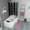 Kombination Badewanne Dusche K50-L30 Duschtempel 170x100 cm Produktbild-Vorschau 3