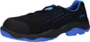 A single black and blue safety shoe is shown against a white background. Produktbild-Vorschau
