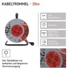 PVC Kabeltrommel – 4 Steckdosen, 25m, 1,5mm2 SCHUKO Produktbild-Vorschau