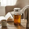 Vilde | Glaskaraffe mit Deckel - Wasserkrug 1,5L - Karaffe Produktbild-Vorschau 7