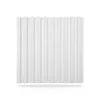 A white, fluted panel is shown against a white background. Produktbild-Vorschau
