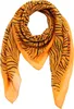 Baumwolltuch - Zebra orange - schwarz - quadratisches Tuch Produktbild-Vorschau 1