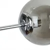 Deckenleuchte Metall Rauchglas 48 cm breit Chrom 3-flammig Produktbild-Vorschau 5