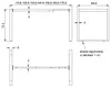 Technical drawing with dimensions for furniture. Anteprima dell’immagine prodotto