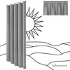 heimtexland ® Dekoschal Baumwolle Uni Gardine Kräuselband Produktbild-Vorschau 4