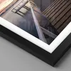 Gerahmtes Poster - Schwarzer Rahmen - Brücke Rosa Himmel - Produktbild-Vorschau 2