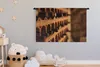 MuchoWow® Wandteppich Wandbehang Flaschenregal in einem Produktbild-Vorschau 3