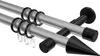Interdeco Gardinenstange / Vorhangstange Silbergrau / Produktbild-Vorschau 1