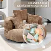 OKWISH Fauteuil pouf - Fauteuil Lounge Convertible avec 3 Voir les images du produit 6
