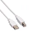 VALUE USB 2.0 Kabel, Typ A-B, weiß, 3 m Produktbild-Vorschau 3
