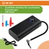 KRUMAD Pompa elettrica a batteria con manometro, mini Anteprima dell’immagine prodotto 3