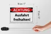 Blechschild Hinweis 18x12cm Achtung Ausfahrt freihalten Produktbild-Vorschau 6