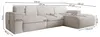 Selsey Bouvi – Ecksofa, Ottomane links, creme, Bouclé Produktbild-Vorschau 4