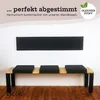 Klemmkissen Kunstleder Bankauflage schwarz Anteprima dell’immagine prodotto