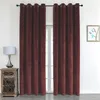 Vorhang Ösen Bordeaux 140x175 cm Verdunkelung Samt weich Produktbild-Vorschau 8