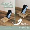 holz4home® Handyhalter aus hochwertiger Eiche I Universaler Produktbild-Vorschau 2
