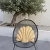 Cuscino effetto raphia - Forma di conchiglia - 50x35cm Anteprima dell’immagine prodotto 2