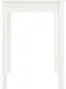 A white wooden table leg structure seen from the front. Produktbild-Vorschau