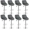 Barhocker 8er Set Drehbare Barstuhl Küchenhocker aus Produktbild-Vorschau 1
