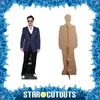 A cardboard cutout of Johnny Depp stands next to a life-size cardboard cutout of the same celebrity. Produktbild-Vorschau