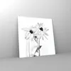 Bilder auf glas - Einteilig - Verwelkt Blumen Monochrom - Produktbild-Vorschau 4