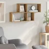 Wandregal Artisan-Eiche 100x18x53 cm Holzwerkstoff Produktbild-Vorschau 3