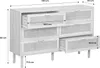 sweeek - Kommode mit 6 Schubladen Rattan-Geflecht und Produktbild-Vorschau 7