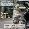 ELONEO Carbon Rollator faltbar und leicht mit Sitz, Produktbild-Vorschau 3