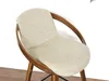 Chaise de bar design HODA - noyer / beige Voir les images du produit 8