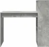 A concrete-effect desk with a shelf unit attached to the right side, shown against a white background. Náhled obrázku produktu