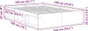 Estructura de cama vidaXL, color Sonoma roble, 140x190 cm Vista previa de la imagen del producto 7