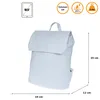 Großer Damen Rucksack Leder Optik Laptopfach Tasche Produktbild-Vorschau 9