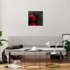 Bilder auf glas - Blume rote rose wasser tau - 40x40cm - Produktbild-Vorschau 6