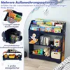 Półka na zabawki COSTWAY 3 w 1, 3-poziomowa półka dla Podgląd zdjęcia produktu 4
