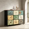 INONEFT Kommode mit 9 Schubladen, 100x30x86.5cm Produktbild-Vorschau 4