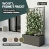 XL Spalier 'Ethica' mit Pflanzkübel Breit 80x36x140 cm - Produktbild-Vorschau 3